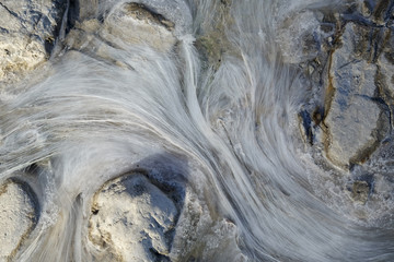 Bacteria in hot springs of "Bagni San Filippo", near Amiata mountain in Tuscany, Italy