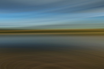 blurred blue background motion abstract horizontal lines