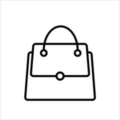 handbag icon on white background
