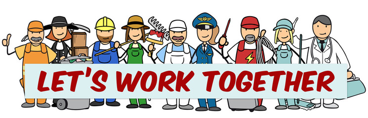 Let's work together as business team