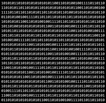 binary code zero one matrix black background beautiful banner wallpaper