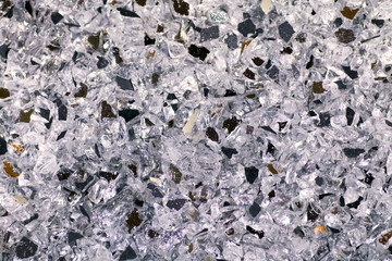 Pieces of the broken mirror, glass