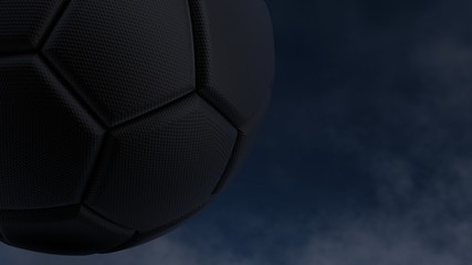 Fototapeta premium Soccer ball. 3D illustration. 3D CG. High resolution.