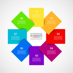 Vector business template for presentation.