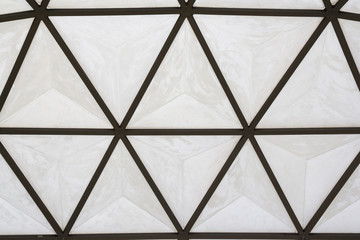 geodesic fiberglass dome roof structure, texture and background