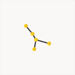 constellation icon flat design