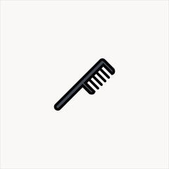 comb icon flat design