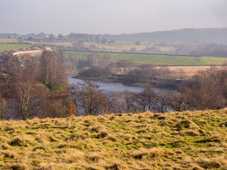 Reservoirs at Lyme park, Disley, Cheshire, UK