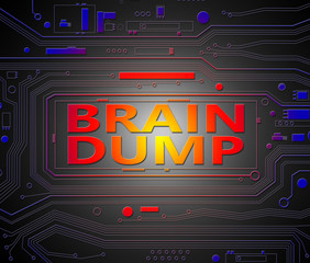 Brain dump concept.