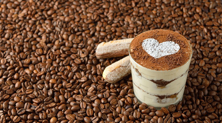 Traditional Italian dessert tiramisu
