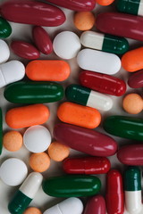 Pills and Drugs in varied colours