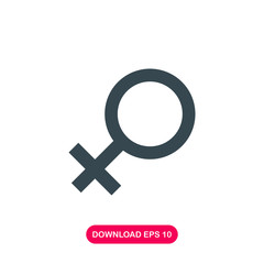 Female symbol icon vector