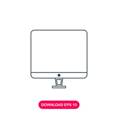 Screen icon vector