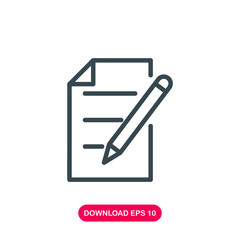 Note icon vector