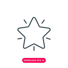 Star icon vector