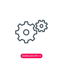 Settings icon vector