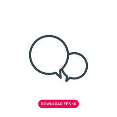 Chat icon vector