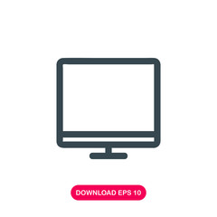 Monitor icon vector