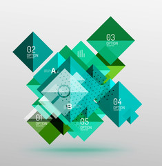 Vector square abstract background