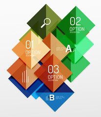 Vector square abstract background