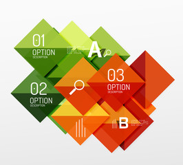 Vector square abstract background