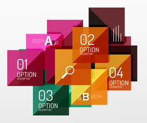 Fototapeta premium Vector square abstract background