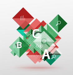 Vector square abstract background