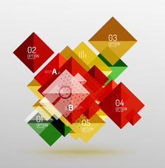 Vector square abstract background