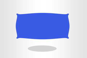 Illustration of blue banner against plain background