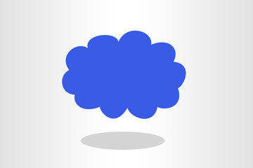 Illustration of cloud on plain background