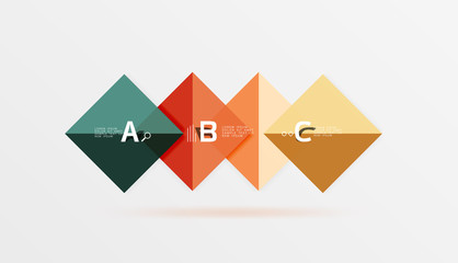 Geometric abstract background with option infographic