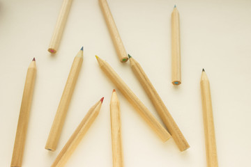 Colored pencils. Background.