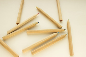 Colored pencils. Background.
