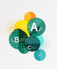 Vector circle banner