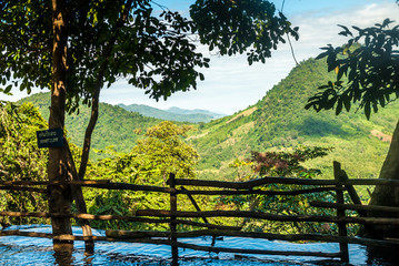 The idyllic Kuang Si Waterfall near Luang Prabang, Laos