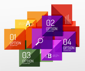 Modern square composition, abstract banner