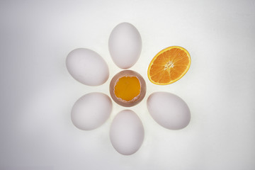 huevos, yema, naranja, orange, eggs, citric, 