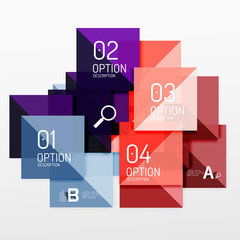 Modern square composition, abstract banner