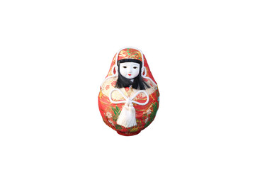 doll of japan style on isolated