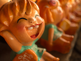 Baby Dolls Sitting Laughing