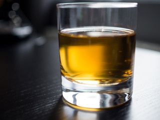 Apple juice in glass