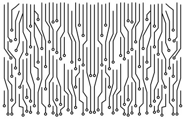 high tech circuit board vector symbol icon design.