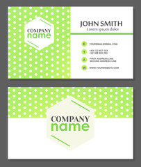 Business card template. Vector illustration