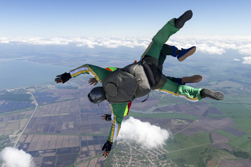 Skydiving photo. Tandem.