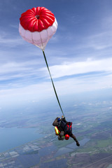 Skydiving photo. Tandem.