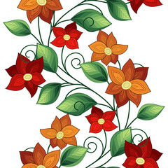 Vector Seamless Floral Pattern