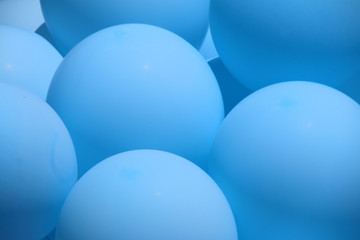 Blue air balloons macro