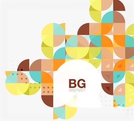 Vector circle abstract background