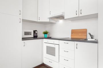 Clean fresh and bright kitchen