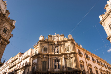Fototapeta na wymiar Quattro Canti square,Palermo.Sicily